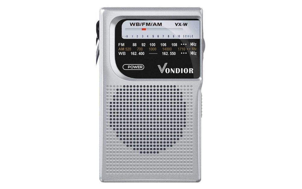 Vondior - NOAA Weather Radio NOAA Battery Operated Portable Radio