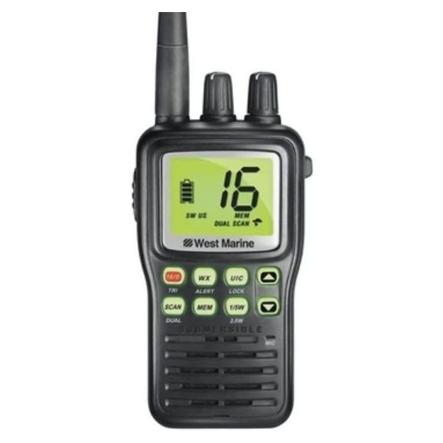 West Marine - VHF85 Handheld VHF Two-Way Radio