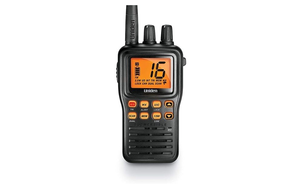 Uniden - MHS75 Waterproof Handheld 2-Way VHF Marine radio