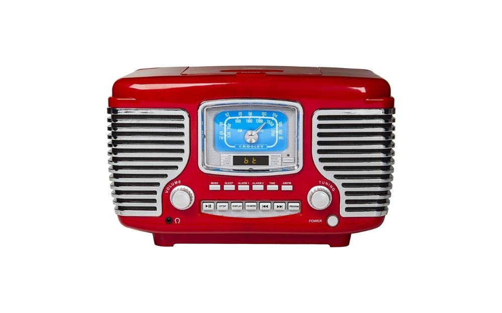 Crosley - Corsair Tabletop Am_FM Bluetooth Radio with CD Player