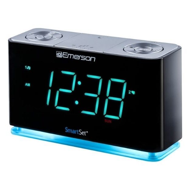 Emerson - SmartSet Alarm Clock Radio