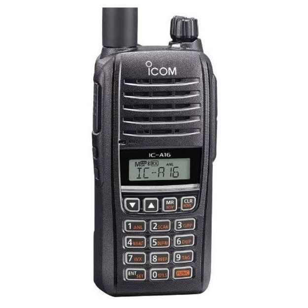 Icom - IC-A16B VHF Air Band Handheld Transceiver Radio